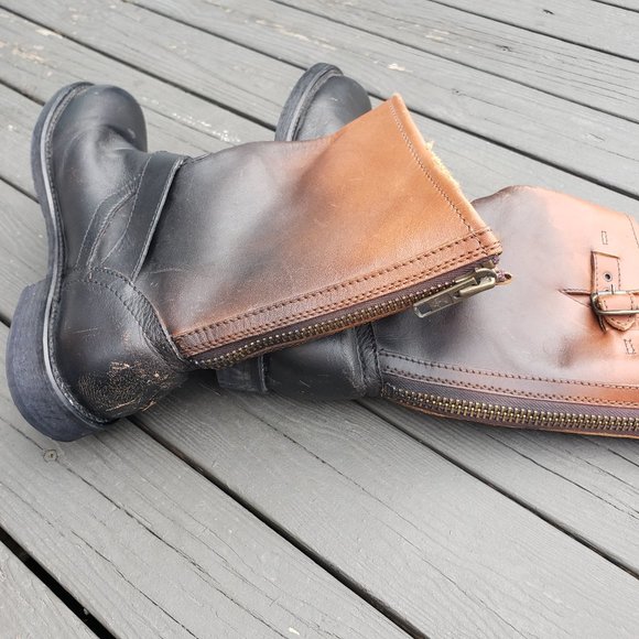 Gorgeous Leather Western Grunge Boot - Picture 7 of 8